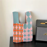 Designer Plaid Woven Shoulder Bag Tote Chic