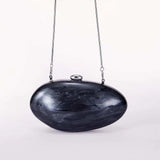 Acrylic Clutch Egg Purse with Chain for Women