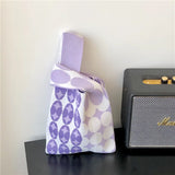 Designer Plaid Woven Shoulder Bag Tote Chic