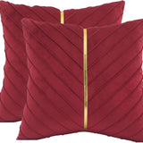 Luxury Velvet Pillow Covers 18x18 Pack of 2