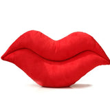 Lips Shaped Cushion Plush Big Red Lips Pillow