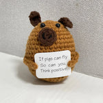 Funny Crochet Shark Doll with Card Handmade Gift  Clean Vanilla Store