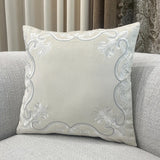 Luxurious European Embroidery Velvet Cushion Case 1 Pc Set