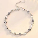 New High Quality 925 Sterling Silver Twisted Rope Bracelet