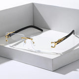 Trendy Frameless Rectangular Sunglasses - 1/2 PCS