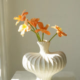 Texdream Black White Porcelain Vase Set Large