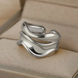 Gold Color Stainless Steel Rings for Women Men