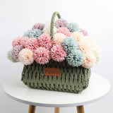 Elegant Hydrangea Artificial Flowers Bouquet  Clean Vanilla Store
