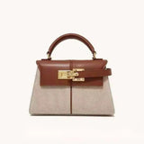 2025 JW PEI Trapezoidal Leather Women's Bag Crossbody