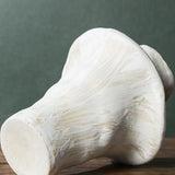 Retro Handmade Ceramic Flower Vase White Modern Minimalist Sle