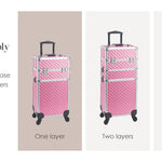 Detachable 4 in 1 Makeup Trolley Case on Wheels  Clean Vanilla Store