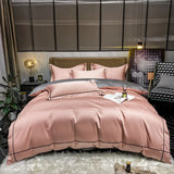 Svetanya Embroidery 100% Egyptian Cotton Bedding Set 4pcs