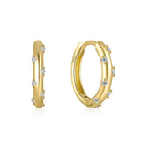 CANNER Double Circle 925 Silver Hoop Earrings