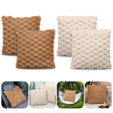 Super Soft Cozy Faux Fur Throw Pillow Covers 2pcs