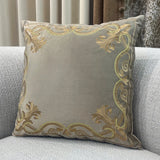 Luxurious European Embroidery Velvet Cushion Case 1 Pc Set