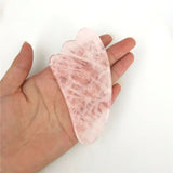 Natural Rose Quartz Gua Sha Roller Set for Face