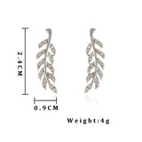 Hollow Out Leaves Earrings for Women Unique Design