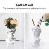 Greek Statue of David Resin Vase for Flowers