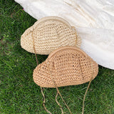 2024 Summer Straw Weaving Crossbody Bag - Shell Design