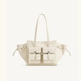 JW Pei Large Capacity Motorcycle Tote Bag Female