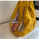 Casual Large Capacity Retro Drawstring Crossbody Bag