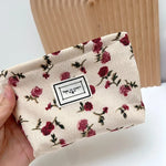 New Small Women's Cosmetic Bag with Floral Design  Clean Vanilla Store