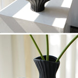 Texdream Black White Porcelain Vase Set Large