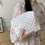 Quilted Cotton Retro Cherry Travel Cosmetic Bag  Clean Vanilla Store