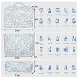 Cute Quilted Cotton Makeup Bag for Women  Clean Vanilla Store