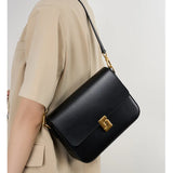 Genuine Leather Women's Handbag 2025 Luxury Tofu Bag