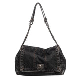 Denim Chain Crossbody Bag for Daily Work & Travel