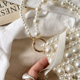Pearl Handle Mini Bucket Bag for Women 2023