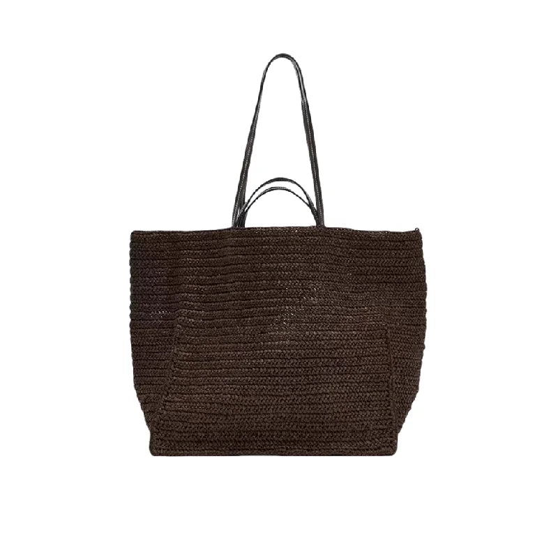 Casual Large Capacity Woven Straw Tote Bag 2025