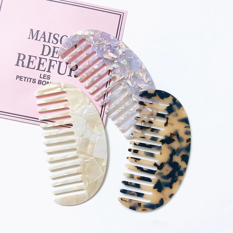 Fashion Acetate Anti-static Hair Combs Set of 2