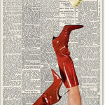 Vintage Trendy Newspaper Wall Art Canvas Decor  Clean Vanilla Store
