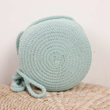 Summer Woven Straw Crossbody Bag for Women