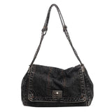 Denim Chain Crossbody Bag for Daily Work & Travel