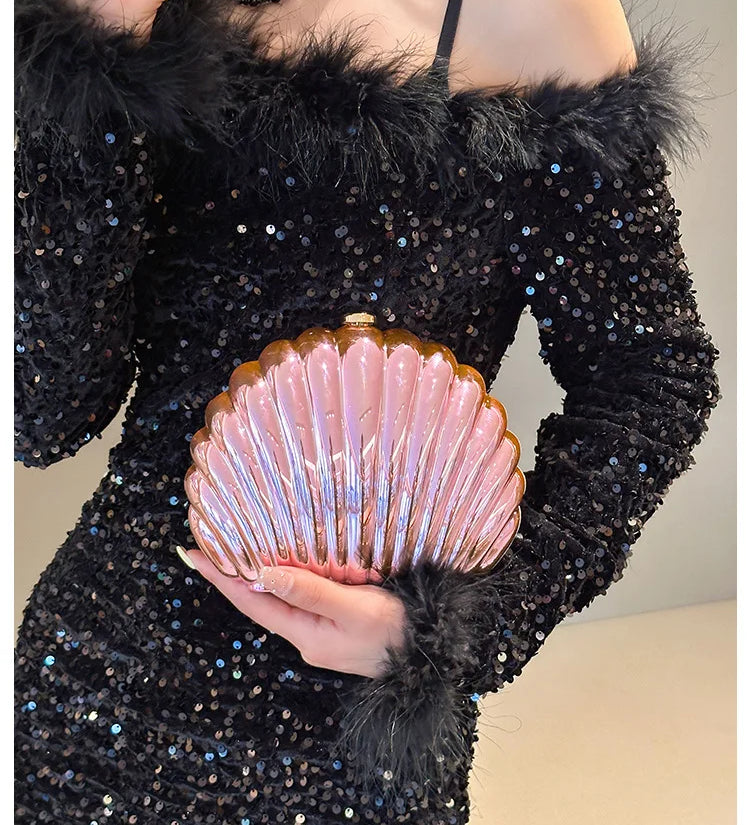 2024 Women Acrylic Shell Evening Clutch Bag