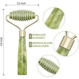 2PC Natural Jade Gua Sha Face Lift Massage Tools