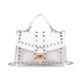 Women Studded Graffiti Crossbody Shoulder Bag 2023