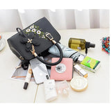 Large Capacity Lychee Pattern Crossbody Bag