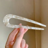 Elegant U-Shaped Acrylic Hair Pin for Women