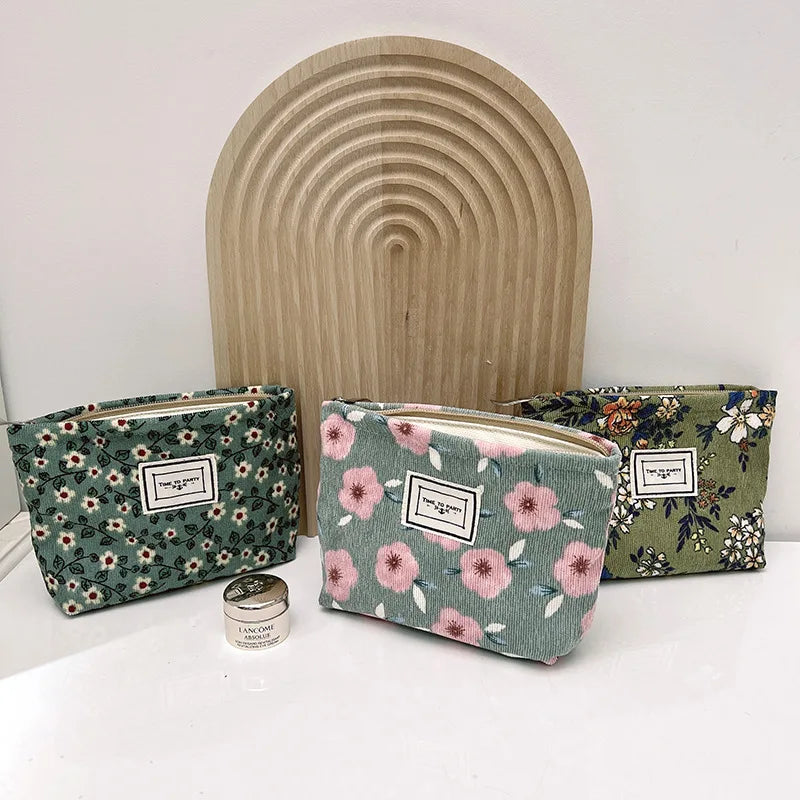 New Small Women's Cosmetic Bag with Floral Design  Clean Vanilla Store