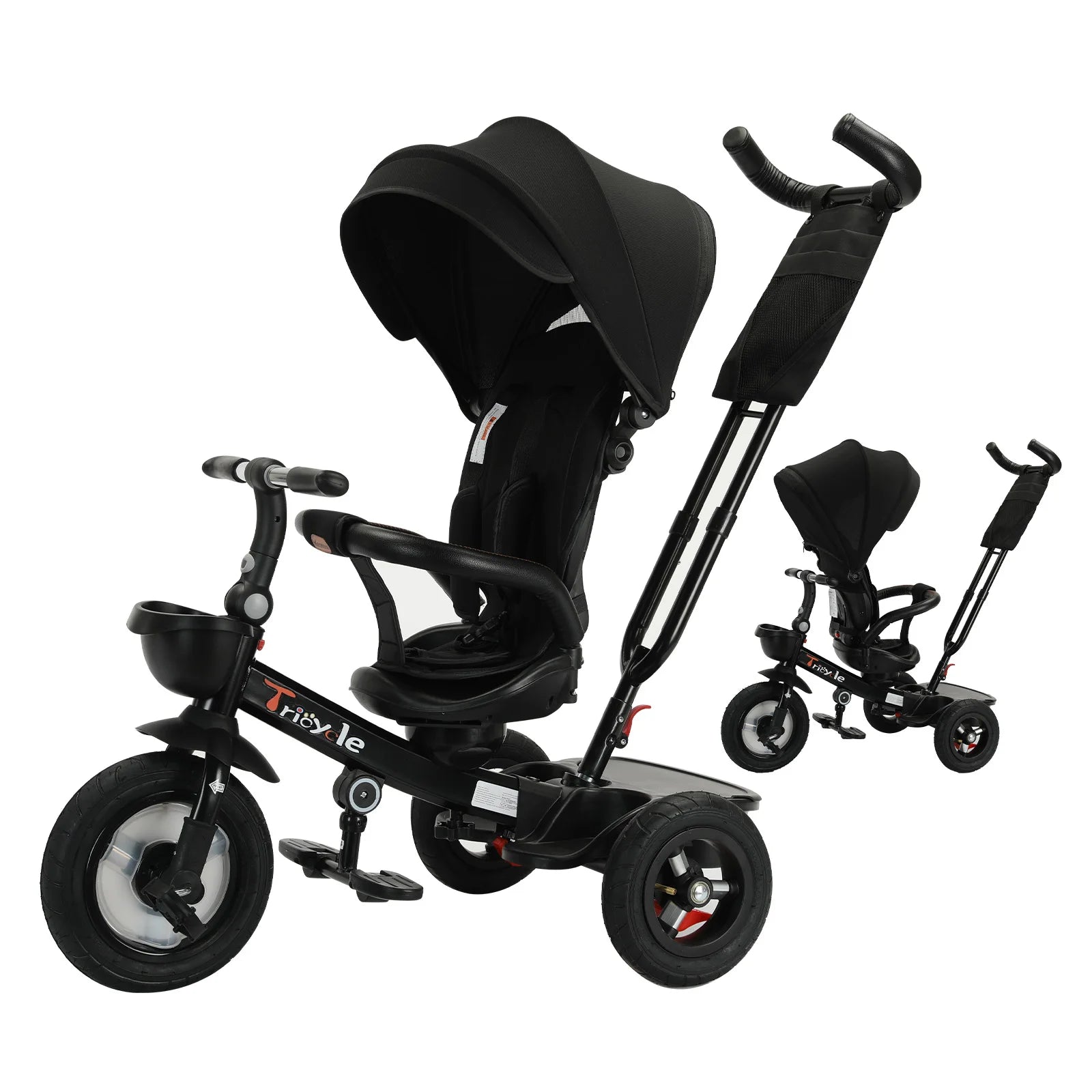 Ubravoo Baby Stroller Tricycle Ride Bike 360° Rotation