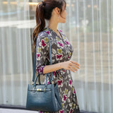 Soft Leather 3-Layer Women Single Shoulder Bag