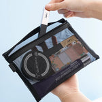 Mesh Clear Cosmetic Bags - Portable Organizer 1/3pcs  Clean Vanilla Store