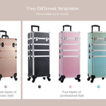 Detachable 4 in 1 Makeup Trolley Case on Wheels  Clean Vanilla Store