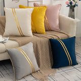 Solid Color Velvet Pillowcase for Home Decor 2-Pack