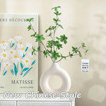 Imitation Ceramic Pure White Vase Donut Design  Clean Vanilla Store