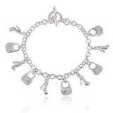 New High Quality 925 Sterling Silver Twisted Rope Bracelet